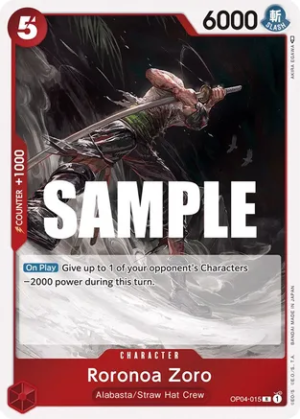 Roronoa Zoro - Kingdoms of Intrigue (OP04-015 R)