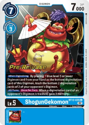 ShogunGekomon - Across Time Pre-Release Cards (BT12_PR)