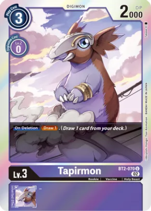Tapirmon – BT2-070 Uncommon RB
