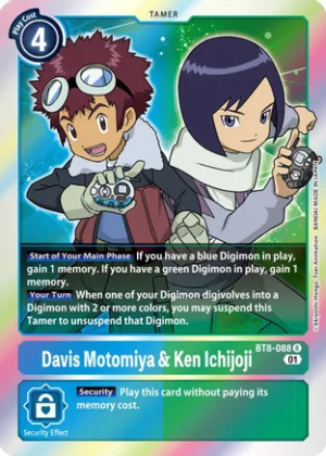 Davis Motomiya & Ken Ichijoji – New Awakening – BT8-088 R
