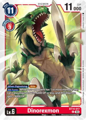 Dinorexmon Uncommon BT14-017 U