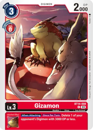 Gizamon Common BT14-008 C
