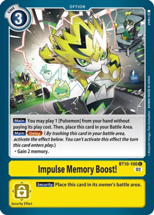 Impulse Memory Boost! – XROS Encounter – BT10-100 Common