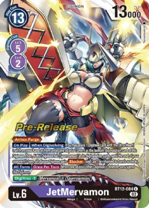 JetMervamon - Across Time Pre-Release Cards (BT12_PR)