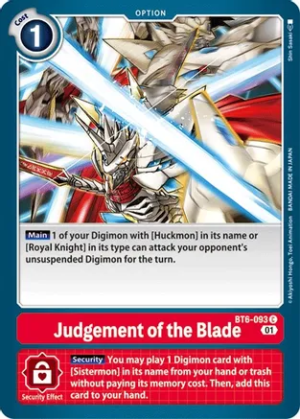 Judgement of the Blade – Double Diamond – BT6-093 C