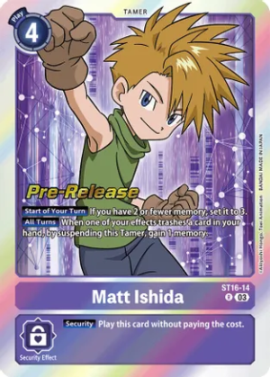 Matt Ishida - Starter Deck 16: Wolf of Friendship Pre-Release Cards (ST-16_PR)