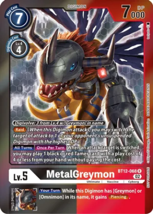 MetalGreymon (Tamer Party -Special-) - Across Time (BT12-068 R)