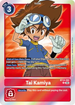 Tai Kamiya Rare BT14-082 R