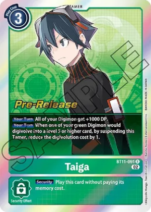 Taiga - Dimensional Phase Pre-Release Cards (BT11_PR)