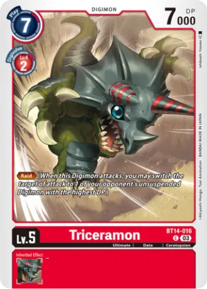 Triceramon Common BT14-016 C