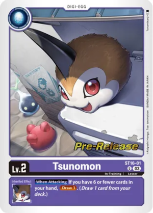 Tsunomon - Starter Deck 16: Wolf of Friendship Pre-Release Cards (ST-16_PR)