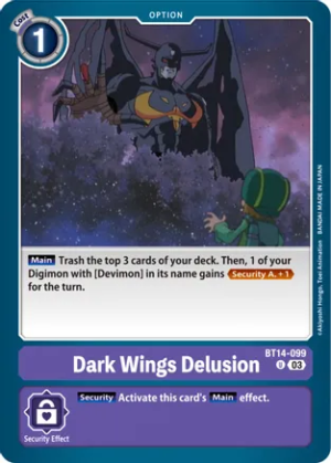 Dark Wings Delusion - Blast Ace (BT14-099 U)