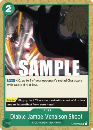 Diable Jambe Venaison Shoot - Paramount War (OP02-046 UC)