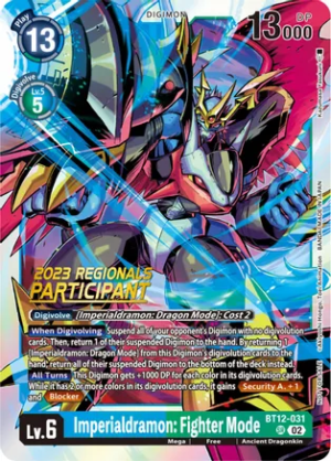 Imperialdramon: Fighter Mode (2023 Regionals Participant) - Across Time (BT12)