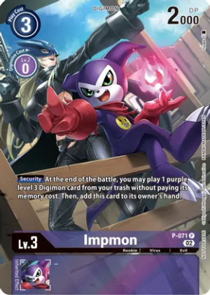 Impmon - P-071 (Official Tournament Pack Vol.10) - Digimon Promotion Cards (D-PR)