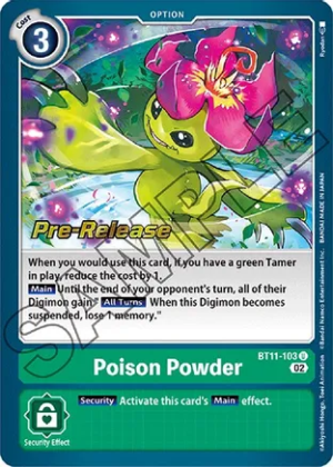 Poison Powder - Dimensional Phase Pre-Release Cards (BT11_PR)