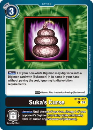 Suka’s Curse Uncommon BT14-097 U
