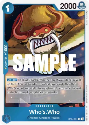 Who's.Who - Kingdoms of Intrigue (OP04-051 R)