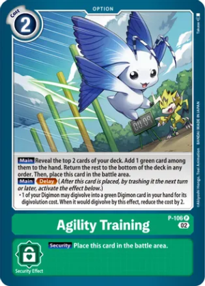 Agility Training (Blast Ace Box Topper) - Digimon Promotion Cards (D-PR)