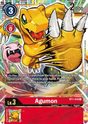 Agumon - BT1-010 (Dash Pack Ver. 1.0) - Release Special Booster (BT01-03)