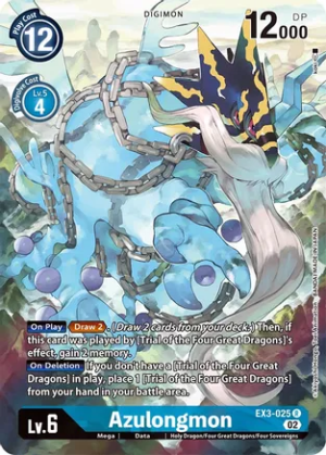 Azulongmon (Alternate Art) - Draconic Roar (EX03-025 R)