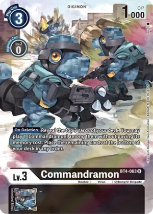 Commandramon (Alternate Art) - Dimensional Phase (BT4-063 R)