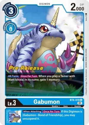 Gabumon - Double Diamond Pre-Release Cards (BT06_PR)