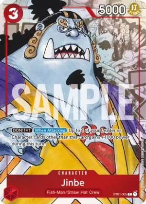 Jinbe - ST01-005 (Alternate Art) - One Piece Promotion Cards (OP-PR)
