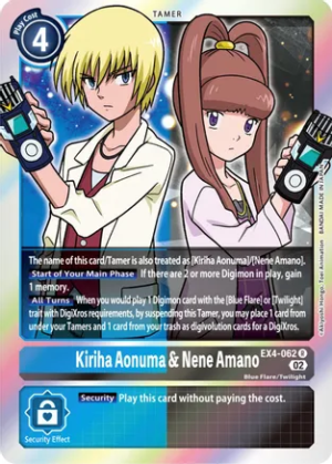 Kiriha Aonuma & Nene Amano - Alternative Being Booster (EX04-062 R)