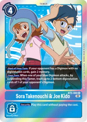 Sora Takenouchi & Joe Kido (Resurgence Booster Reprint) - Resurgence Booster (RB-01)