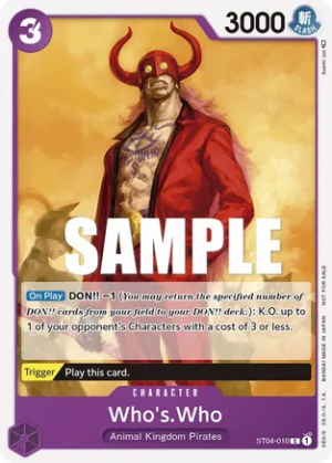 Who's.Who (Tournament Pack Vol. 3) [Participant] - One Piece Promotion Cards (OP-PR)