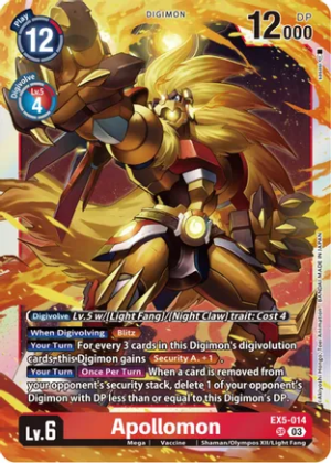 Apollomon - Animal Colosseum (EX05-014 SR)