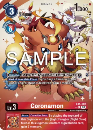 Coronamon (Alternate Art) - Animal Colosseum (EX05-007 U)