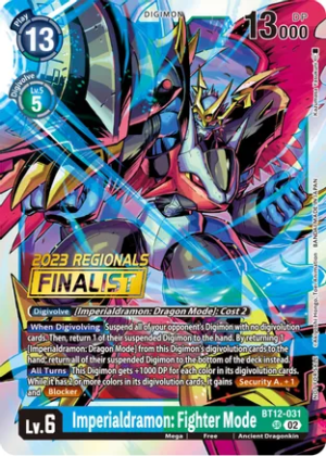 Imperialdramon: Fighter Mode (2023 Regionals Finalist) - Across Time (BT12)