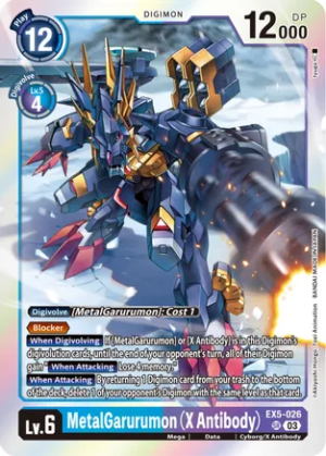 MetalGarurumon (X Antibody) - Animal Colosseum (EX05-026 SR)