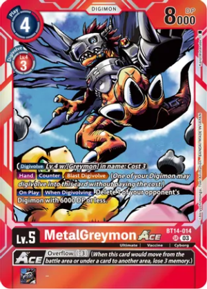 MetalGreymon Ace - Blast Ace (BT14-014 SR)