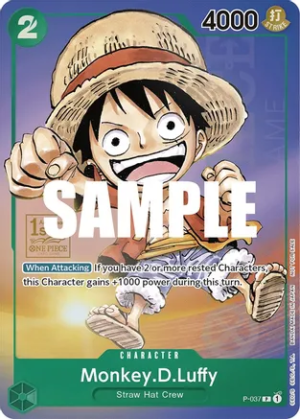 Monkey.D.Luffy (037) (1st Anniversary Tournament) - One Piece Promotion Cards (OP-PR)