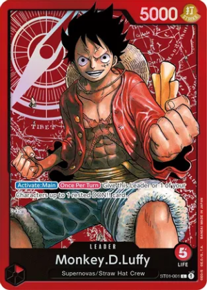 Monkey.D.Luffy (001) - Starter Deck 1: Straw Hat Crew (ST01-001 L) (REVISION)