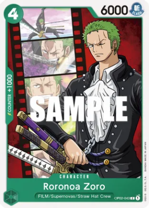 Roronoa Zoro - Paramount War (OP02-043 C)