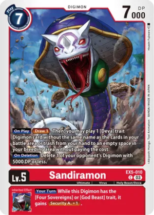 Sandiramon - Animal Colosseum (EX05-010 C)