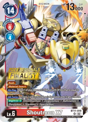 Shoutmon X7 (2023 Regionals Finalist) - Dimensional Phase (BT11)