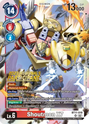 Shoutmon X7 (2023 Regionals Participant) - Dimensional Phase (BT11)