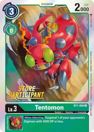 Tentomon - BT1-066 (Store Participant) - Release Special Booster (BT01-03)