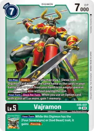Vajramon - Animal Colosseum (EX05-037 C)