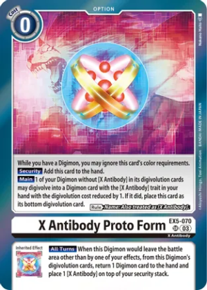 X Antibody Proto Form - Animal Colosseum (EX05-070 SR)
