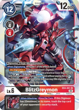 BlitzGreymon - Alternative Being Booster (EX04-051 SR)
