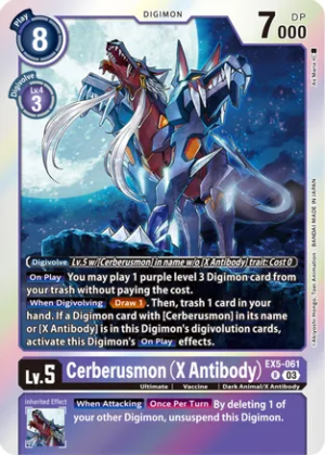 Cerberusmon (X Antibody) - Animal Colosseum (EX05-061 R)