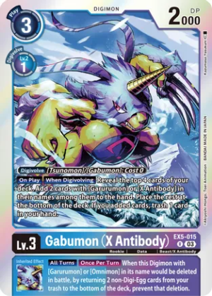 Gabumon (X Antibody) - Animal Colosseum (EX5-015 R)