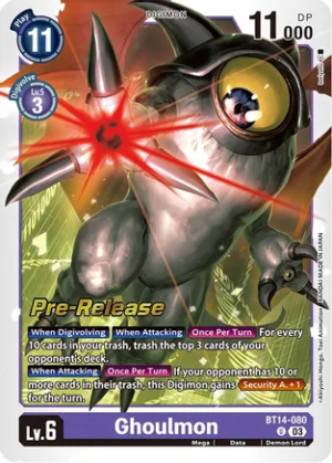 Ghoulmon - Blast Ace Pre-Release Cards (BT14_PR)