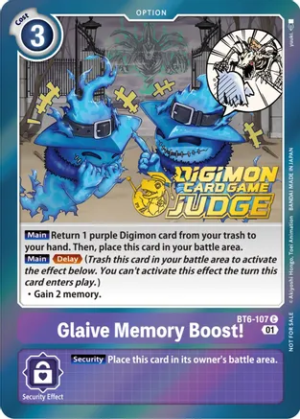 Glaive Memory Boost! (Judge Pack 3) - Double Diamond (BT6-107 C)